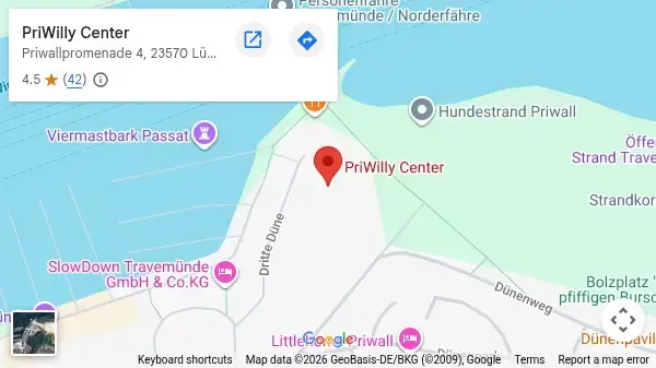 Karte: PriWilly Cosmos, Priwallpromenade 4